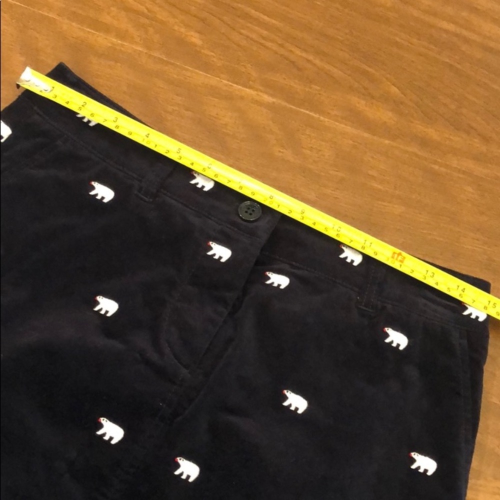 NWT Talbots Navy Blue Velvet Embroidered Polar Bear Skirt - Picture 6 of 6